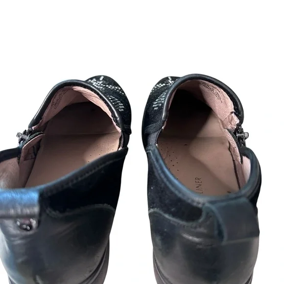 Donald J Pliner Mylasp Embellished Floral Black Suede Sneaker Size 7 - Picture 13 of 16